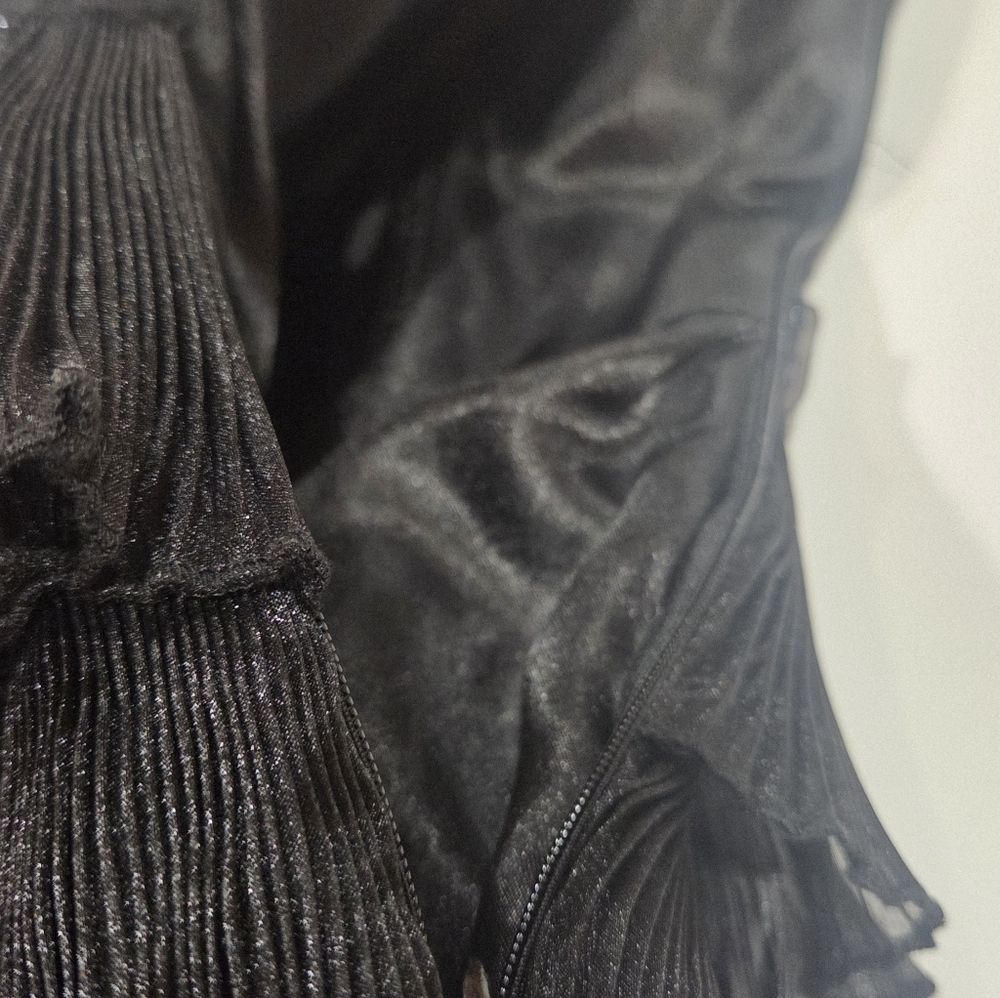 Jovani New York Elegant Strapless Black Ruffle Dress Evening Size 14.SMALL - Picture 17 of 17